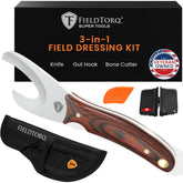 FieldTorq field dressing kit with knife in sheath for secure field storage and transport