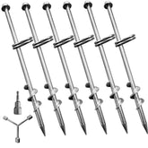 Fierywater ground anchors screw-in 6-pack, six sturdy stakes for fast, secure anchoring in windy conditions.