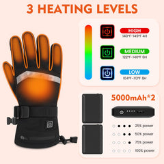 Figcays heated gloves heat-settings control lets you adjust warmth quickly