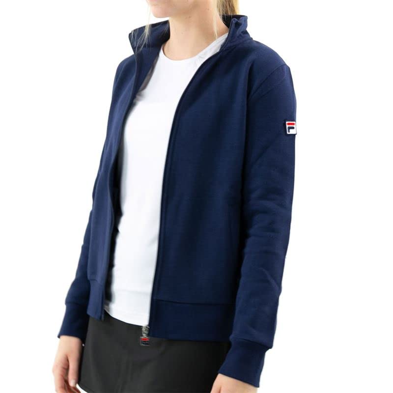 Fila Match Fleece Full Zip Jacket in peacoat blue, cozy warmth for everyday layering.