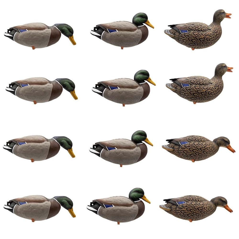 Final Approach HD full-body mallard decoys in field spread for lifelike presence