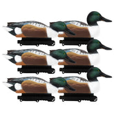 Final Approach Live Floating Northern Shovelers green pack close-up shows premium EVA plastic durability.