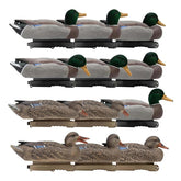 Final Approach Live Mallard EVA floaters with drake drinkers for realistic spread