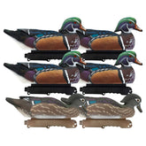 Final Approach Live Wood Duck Decoy upright drake adds bold visibility to your spread