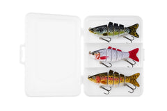 FinBite Jointed Lure 3-Pack Bluegill variant 2 close-up of jointed segments
