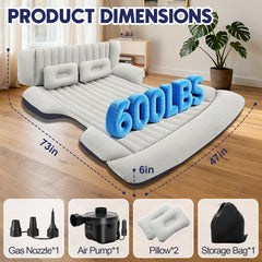 FineBud SUV air mattress with pillows ready for cozy car camping