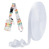 FingerInspire white webbing roll 109 yd, ideal for custom lanyards and crafts.