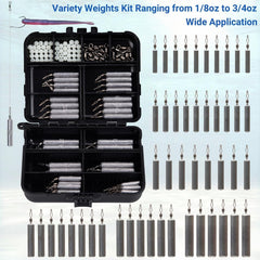 Slim pencil-style lead weights designed for smooth casting