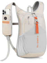 FIORETTO 15L hiking backpack front view shows compact travel-ready design for day trips.