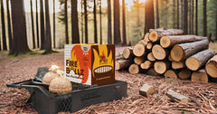 Fire-ballz non-toxic odorless burn for indoor and outdoor fires