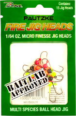 Fire Jig Heads Multicolored for Micro Presentation - ideal with Fire Minnows and Fire Bugs