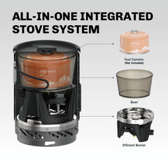 Fire-Maple Fixed Star 1 electric ignition ensures quick starts during camping trips.