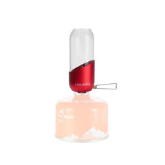 Fire-Maple orange camping lantern glass and metal build for durable outdoor lighting.