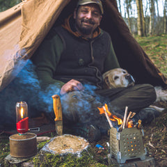 Fire-Maple orange camping lantern metal body designed for rugged reliability.