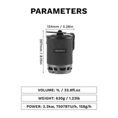 Fire-Maple Star X2 Pro piezo ignition provides instant start.