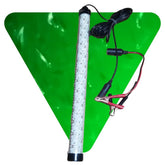 Fire Water Marine 12v Maxx Ultra submersible light illuminating boats and docks with vivid brightness.