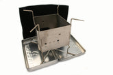 Firebox Ultralight Nano Stove in case for portable camp cooking.