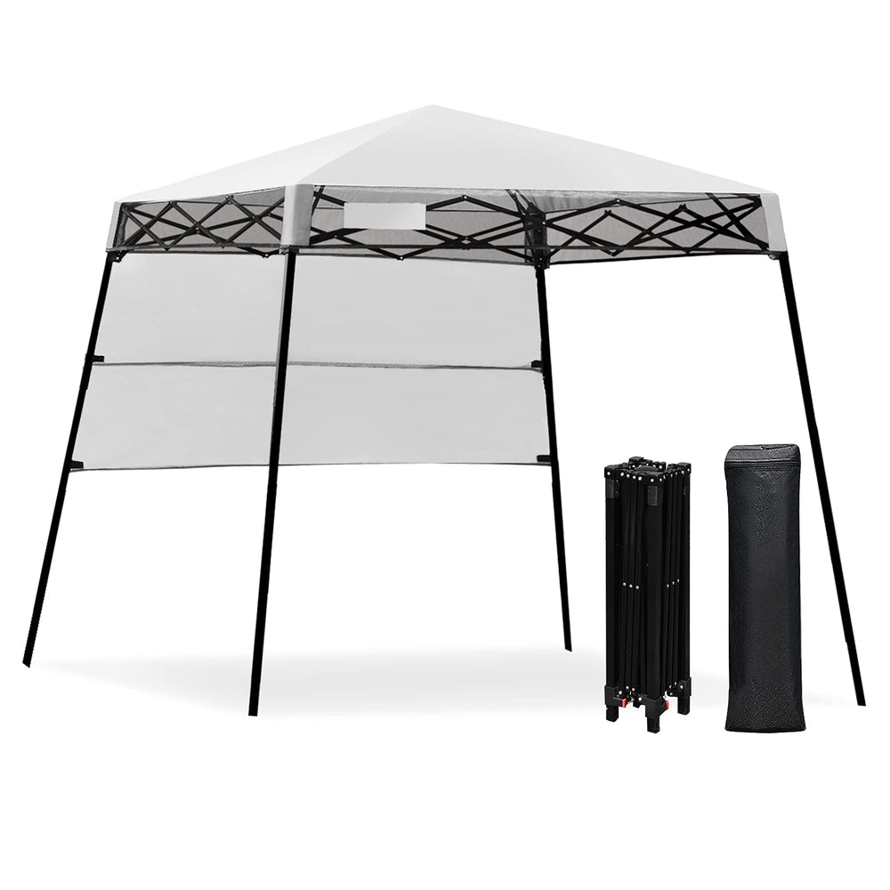 Fireflowery 7x7 pop-up canopy base offers broad shade for gatherings.