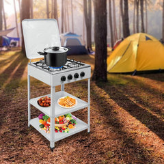 Close-up of removable storage stand keeping accessories organized
