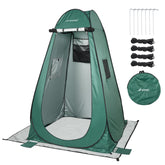 FIRINER pop up shower tent setup demonstrates instant privacy for outdoor changing.