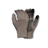 First Lite Rugged Wool Fleece Glove front view highlights knit face and warm interior