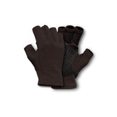 First Lite Rugged Wool Half Finger Glove face fabric close-up highlighting warmth and durability