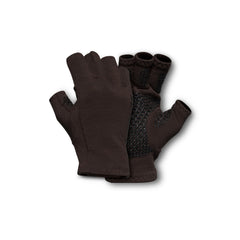 First Lite Rugged Wool Half Finger Glove face fabric close-up highlighting warmth and durability
