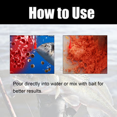 Two-piece fish attractant set on white background