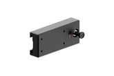 Fish Fighter quick release system on boat rail enables fast gear repositioning.