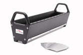 Fish Fighter Relentless angled tackle tray front view keeps gear organized on board.