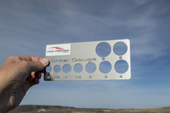 Fish Fighter Sinker Gauge in use sorting weights helps organize tackle efficiently.