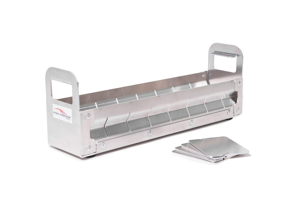Fish Fighter tackle box organizer with lure compartments for easy storage.