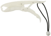 The Fish Grip Glow in the Dark Lip Gripper being held in hand