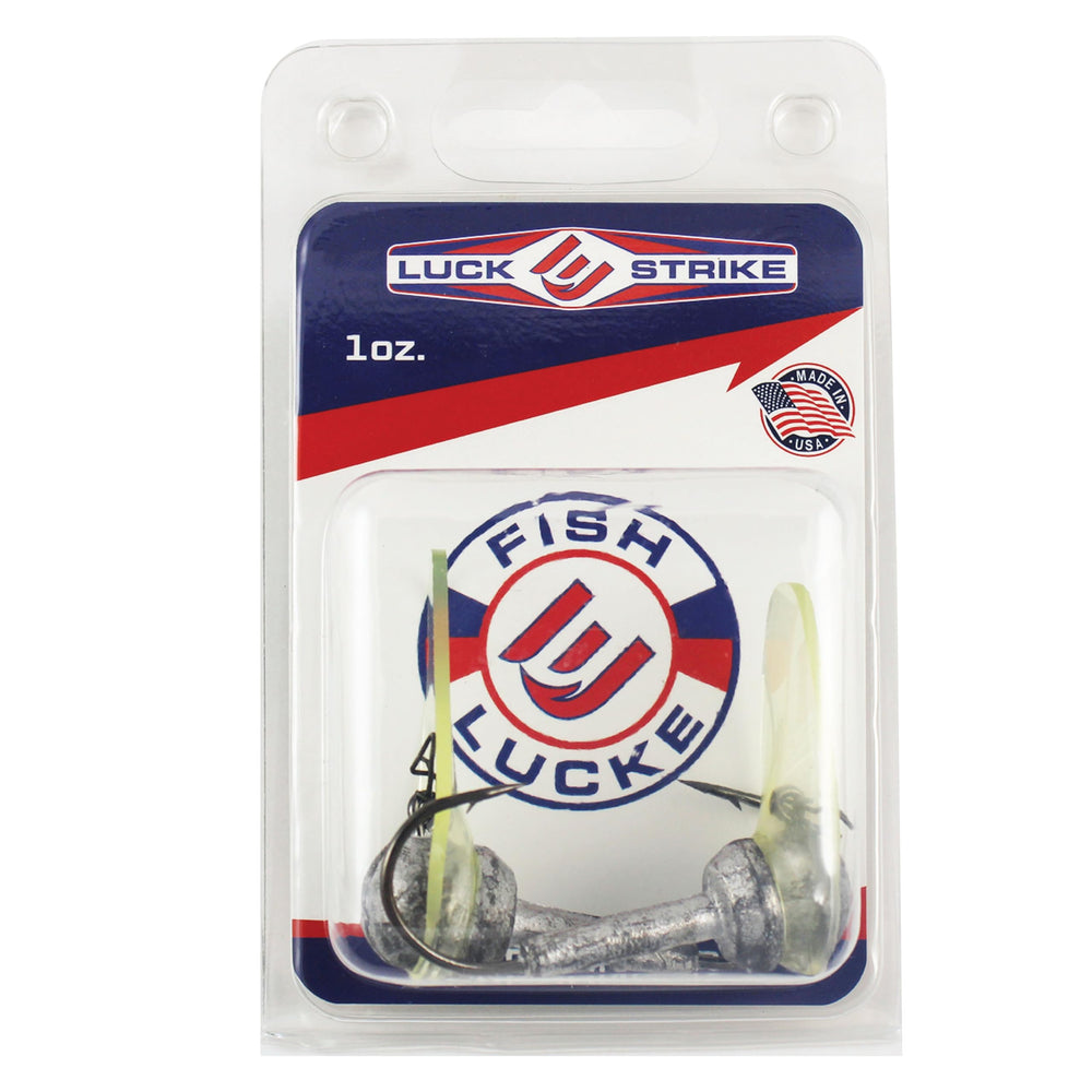 Luck E Strike Scrounger 1oz long bill mimics real swimming motion for soft plastics.