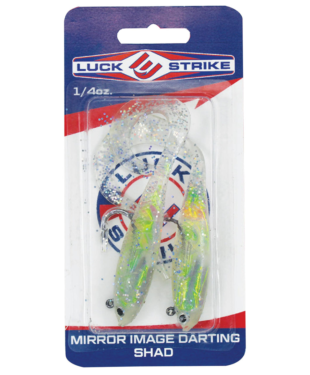 FISH LUCKE Mirror Image Darting Shad side-to-side action attracts bass