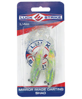 FISH LUCKE Mirror Image Darting Shad side-to-side action attracts bass