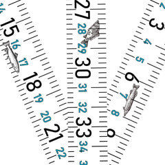 51 inch fish measuring tape sticker applied to boat with bold numbers visible