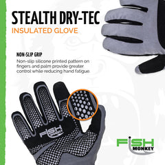 Close-up of pre-curved fingers and synthetic leather palm