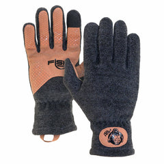 Fish Monkey FM33-CH-S Task Fleece Glove with non-slip palm enhances grip during casting