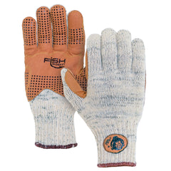 Fish Monkey wool full finger winter glove front view demonstrates warm, breathable insulation for cold days.