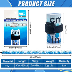 Folded and compact storage of the 2-pack ruler