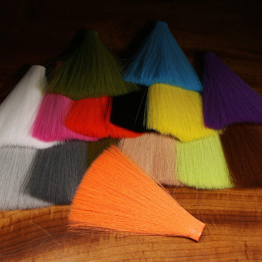 Fish Skull Faux Bucktail Tan fiber close-up for versatile fly tying and strong presentation.