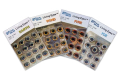 Fish Skull Living Eyes 7 mm Fire orange-red; lifelike reflections for fly tying