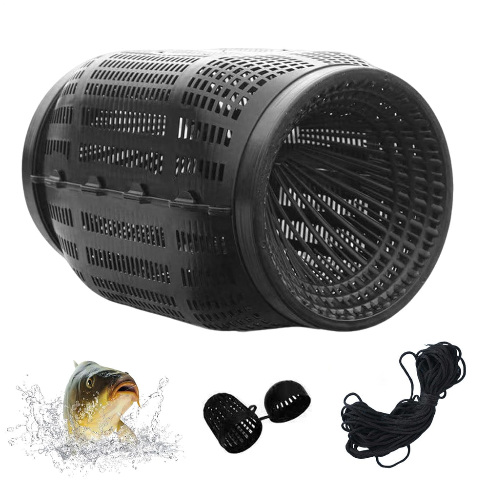 Fish Trap folding catch cage demonstrates portable design for easy transport
