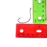 Fish WOW! 2x Kahle hook nickel wide gap close-up, showing strength for secure hookups.
