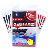 Fish WOW! 3-hook crawler harness walleye spinner for drifting and trolling.