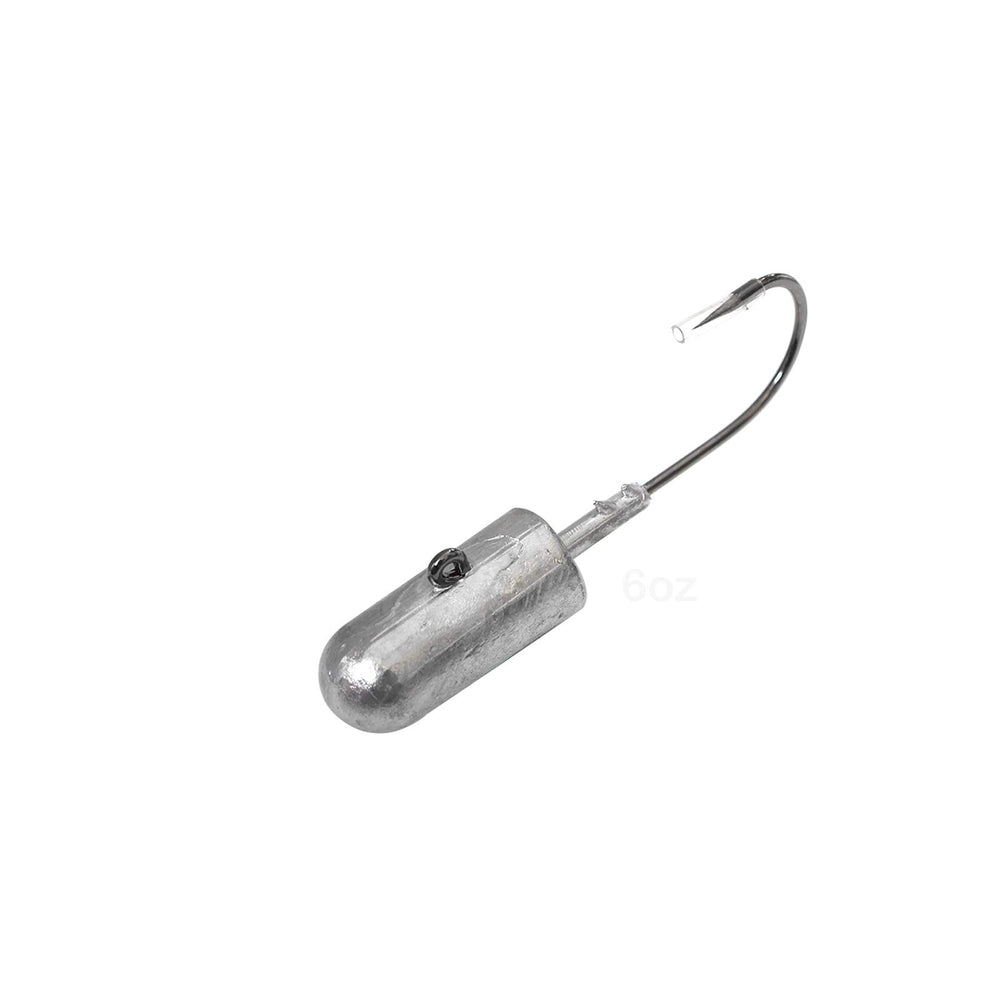 Fish WOW! bullet jighead 6oz with 32786 hook ready for saltwater.