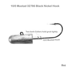 Fish WOW jighead hook close-up highlighting ultrasharp 32786BLN design