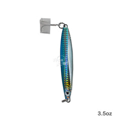 Fish WOW Colt Sniper blue-silver jig designed for saltwater and freshwater use.