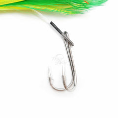 Fish WOW! Lure rigged with double tuna hook for secure bite.